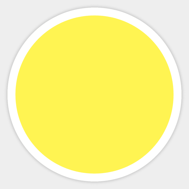 Yellow Circle Sticker by La Lemonella